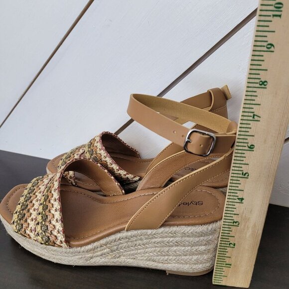 NEW Style & Co Women's 10  Ceciliaap Berry Multi Wedge Sandals - Picture 4 of 8